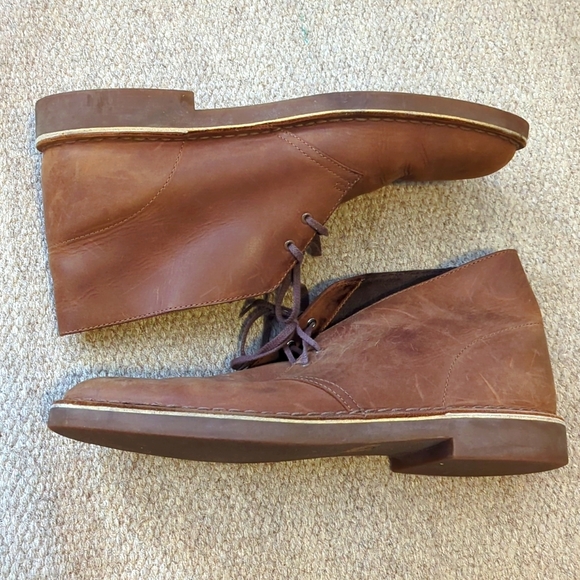 Clark\'s men\'s Bushacre 2 tan leather chukka boots size 13 main image 7